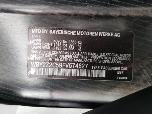 Photo 9 VIN: WBY2Z2C59FV674627 - BMW I8 