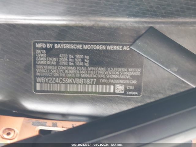 Photo 8 VIN: WBY2Z4C59KVB81877 - BMW I8 