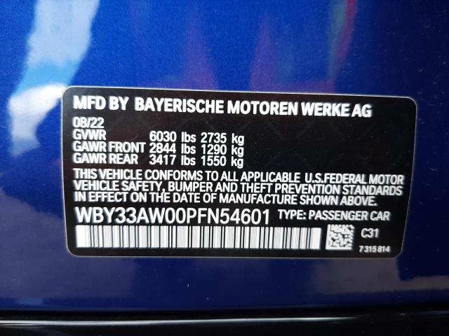 Photo 12 VIN: WBY33AW00PFN54601 - BMW I4 M50 