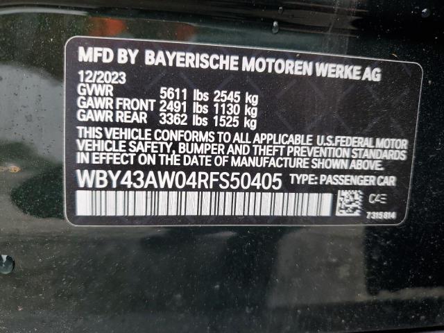 Photo 11 VIN: WBY43AW04RFS50405 - BMW I4 EDRIVE 