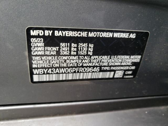 Photo 12 VIN: WBY43AW06PFR09646 - BMW I4 EDRIVE 