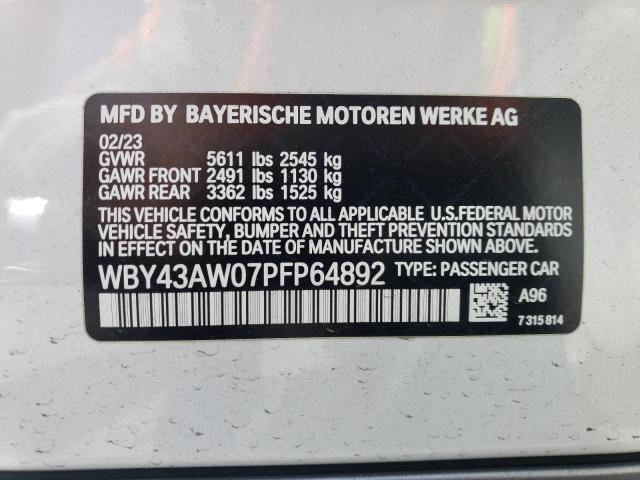 Photo 11 VIN: WBY43AW07PFP64892 - BMW I4 EDRIVE 