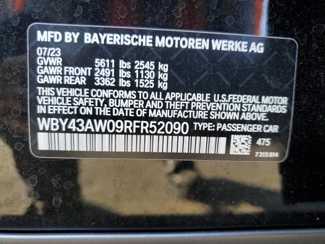 Photo 11 VIN: WBY43AW09RFR52090 - BMW I4 EDRIVE3 