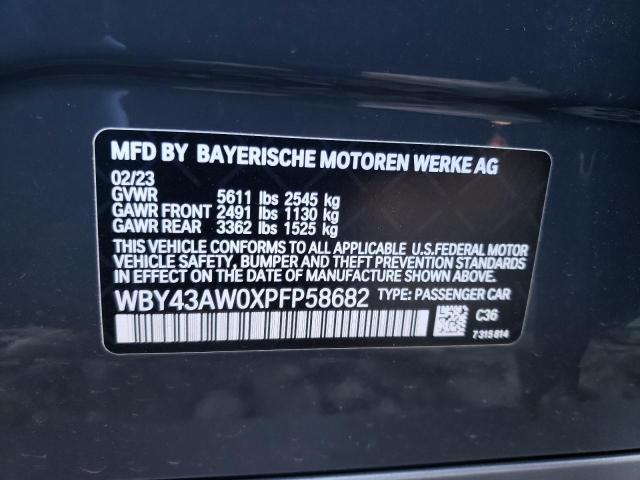 Photo 12 VIN: WBY43AW0XPFP58682 - BMW I4 EDRIVE3 