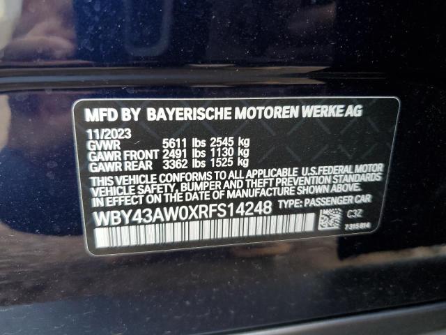 Photo 11 VIN: WBY43AW0XRFS14248 - BMW I4 EDRIVE 