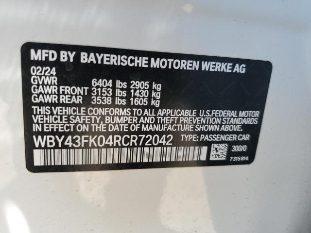 Photo 12 VIN: WBY43FK04RCR72042 - BMW I5 M60 