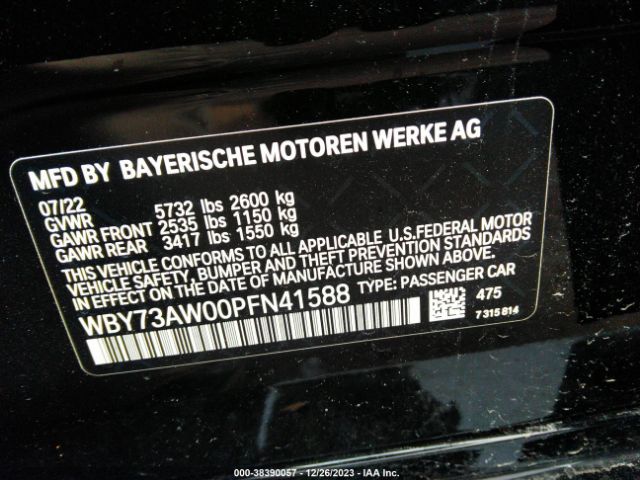 Photo 8 VIN: WBY73AW00PFN41588 - BMW I4 