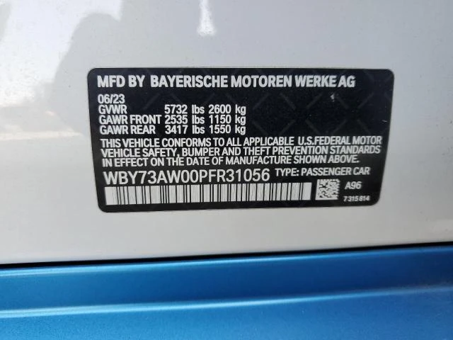 Photo 11 VIN: WBY73AW00PFR31056 - BMW I4 EDRIVE 