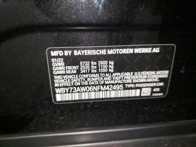 Photo 11 VIN: WBY73AW06NFM42495 - BMW I4 EDRIVE4 