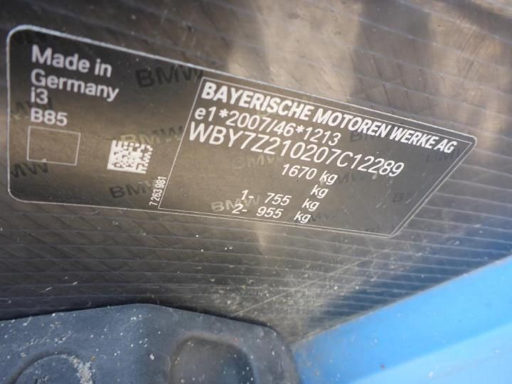 Photo 15 VIN: WBY7Z210207C12289 - BMW I3 I01 17- 