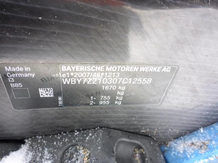 Photo 12 VIN: WBY7Z210307C12558 - BMW I3 I01 17- 