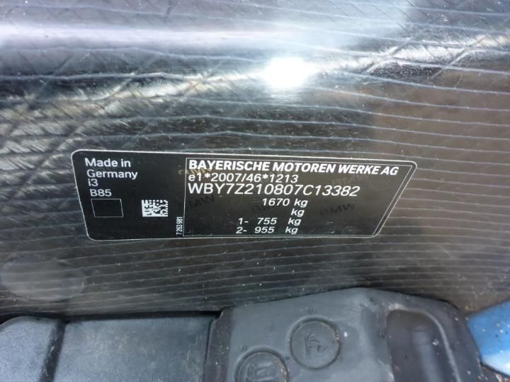 Photo 12 VIN: WBY7Z210807C13382 - BMW I3 I01 17- 