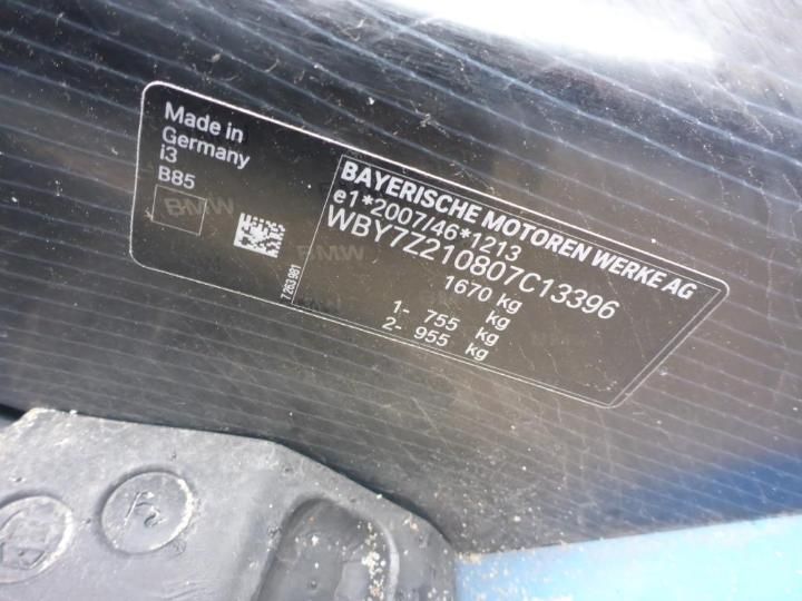 Photo 14 VIN: WBY7Z210807C13396 - BMW I3 I01 17- 