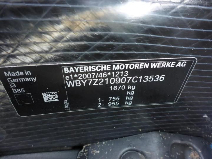 Photo 12 VIN: WBY7Z210907C13536 - BMW I3 I01 17- 