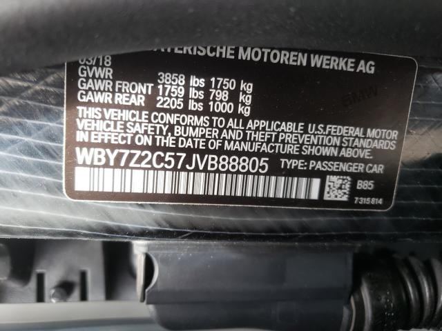 Photo 9 VIN: WBY7Z2C57JVB88805 - BMW I3 