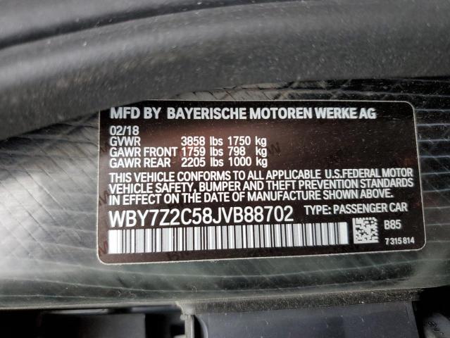 Photo 11 VIN: WBY7Z2C58JVB88702 - BMW I3 BEV 