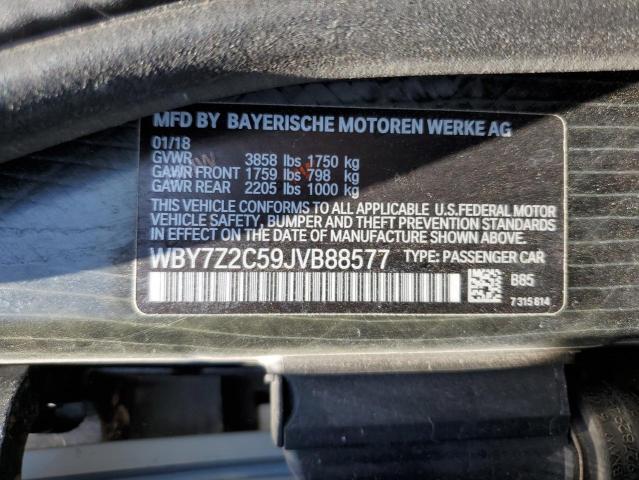 Photo 11 VIN: WBY7Z2C59JVB88577 - BMW I SERIES 