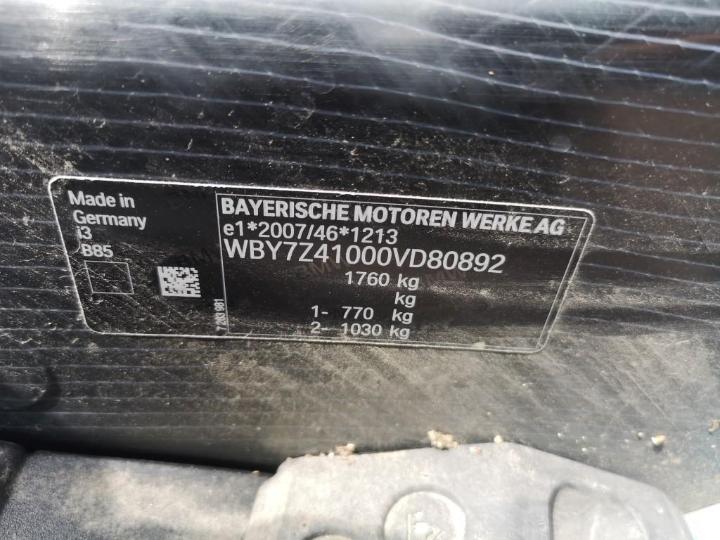 Photo 12 VIN: WBY7Z41000VD80892 - BMW I3 