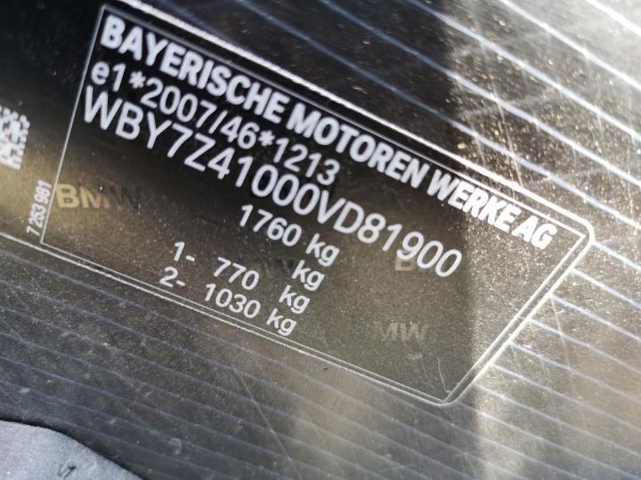 Photo 12 VIN: WBY7Z41000VD81900 - BMW I3 