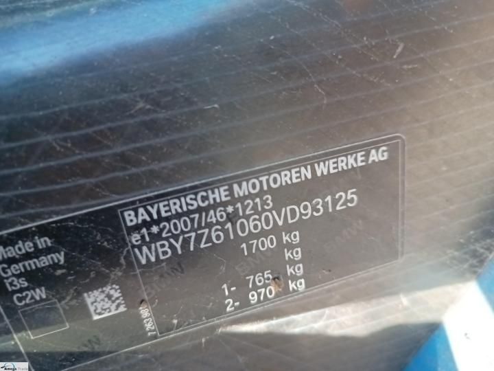 Photo 8 VIN: WBY7Z61060VD93125 - BMW I3S 