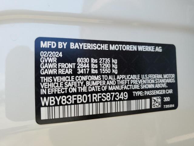 Photo 11 VIN: WBY83FB01RFS87349 - BMW I4 XDRIVE 