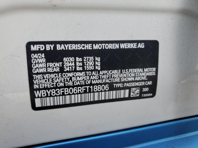 Photo 12 VIN: WBY83FB06RFT18806 - BMW I4 XDRIVE 