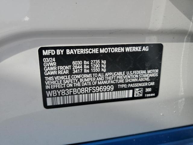 Photo 12 VIN: WBY83FB08RFS96999 - BMW I4 XDRIVE 