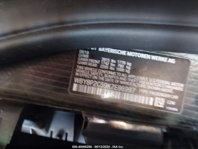 Photo 8 VIN: WBY8P2C59K7E86997 - BMW I3 