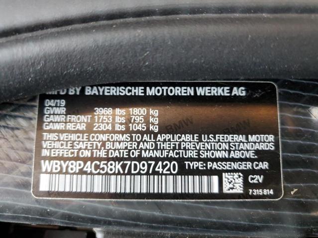 Photo 12 VIN: WBY8P4C58K7D97420 - BMW I3 REX 