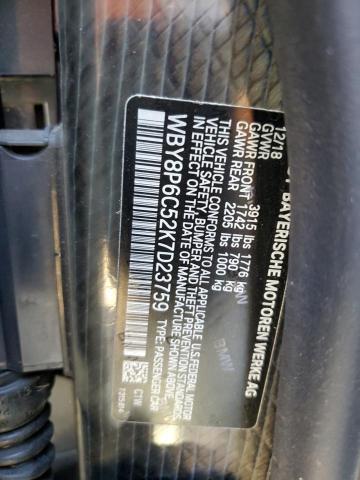 Photo 11 VIN: WBY8P6C52K7D23759 - BMW I SERIES 