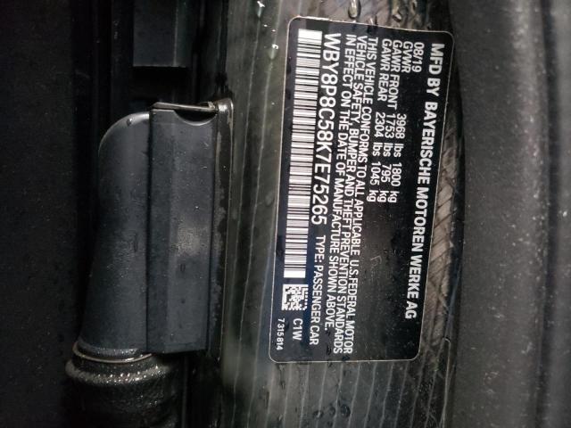 Photo 11 VIN: WBY8P8C58K7E75265 - BMW I3 S REX 