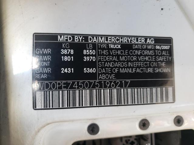 Photo 9 VIN: WD0PE745075196217 - DODGE SPRINTER 2 