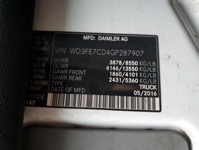 Photo 12 VIN: WD3FE7CD4GP287907 - MERCEDES-BENZ SPRINTER 2 