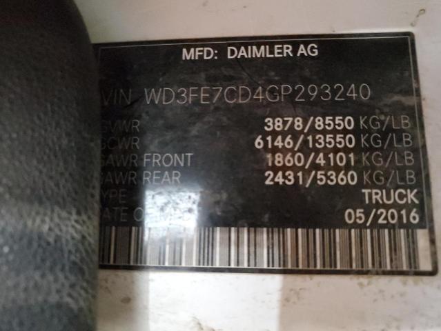 Photo 11 VIN: WD3FE7CD4GP293240 - MERCEDES-BENZ SPRINTER 2 