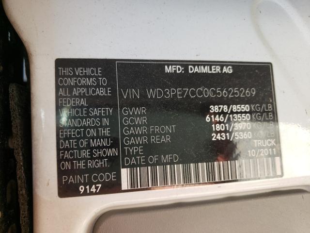 Photo 9 VIN: WD3PE7CC0C5625269 - MERCEDES-BENZ SPRINTER 2 