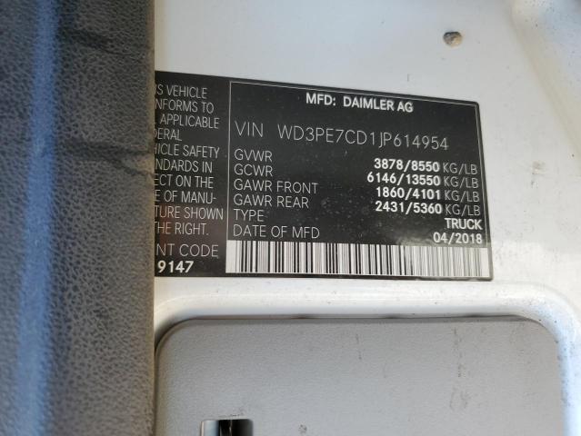 Photo 12 VIN: WD3PE7CD1JP614954 - MERCEDES-BENZ SPRINTER 