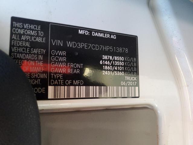 Photo 12 VIN: WD3PE7CD7HP513878 - MERCEDES-BENZ SPRINTER 2 