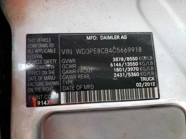 Photo 9 VIN: WD3PE8CB4C5669918 - MERCEDES-BENZ SPRINTER 2 