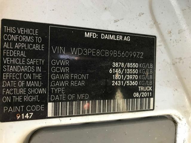 Photo 9 VIN: WD3PE8CB9B5609972 - MERCEDES-BENZ SPRINTER 2 