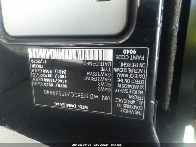 Photo 8 VIN: WD3PE8CC2B5528840 - MERCEDES-BENZ SPRINTER 2500 