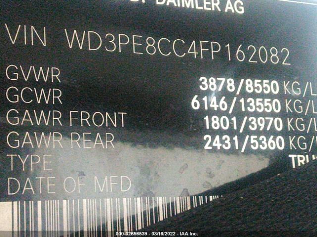 Photo 8 VIN: WD3PE8CC4FP162082 - MERCEDES-BENZ SPRINTER CARGO VANS 