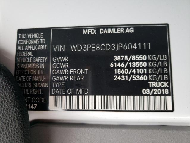 Photo 13 VIN: WD3PE8CD3JP604111 - MERCEDES-BENZ SPRINTER 