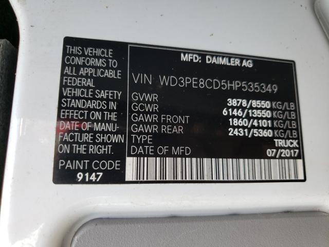 Photo 9 VIN: WD3PE8CD5HP535349 - MERCEDES-BENZ SPRINTER 2 