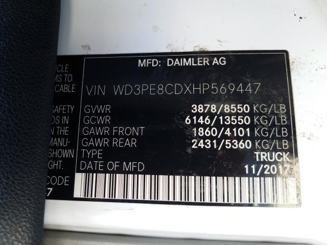 Photo 9 VIN: WD3PE8CDXHP569447 - MERCEDES-BENZ SPRINTER 2 