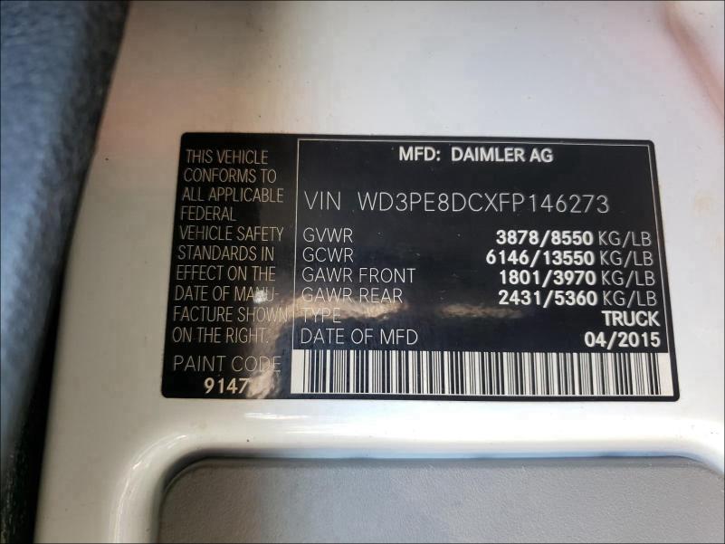 Photo 9 VIN: WD3PE8DCXFP146273 - MERCEDES-BENZ SPRINTER 2 