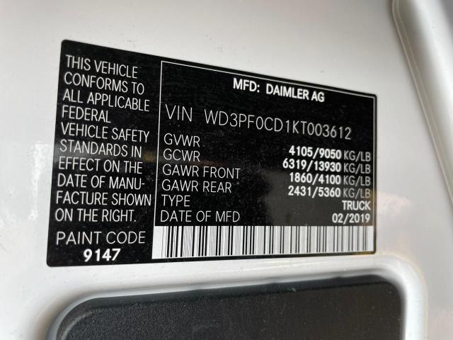 Photo 9 VIN: WD3PF0CD1KT003612 - MERCEDES-BENZ SPRINTER 2500 