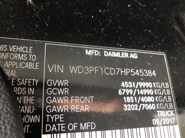 Photo 9 VIN: WD3PF1CD7HP545384 - MERCEDES-BENZ SPRINTER 3 