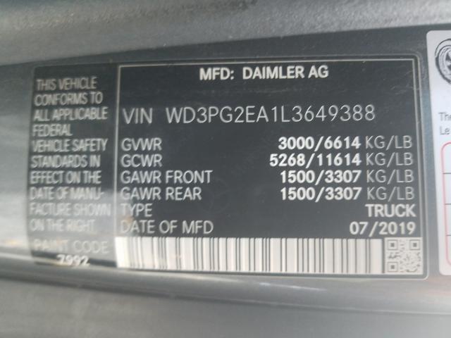 Photo 9 VIN: WD3PG2EA1L3649388 - MERCEDES-BENZ METRIS 