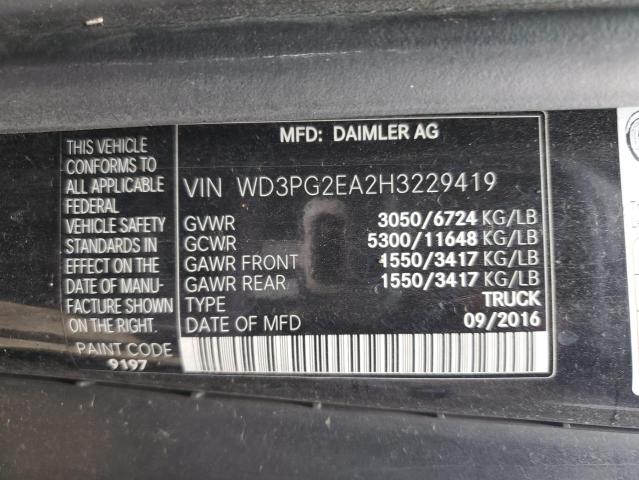 Photo 12 VIN: WD3PG2EA2H3229419 - MERCEDES-BENZ METRIS 