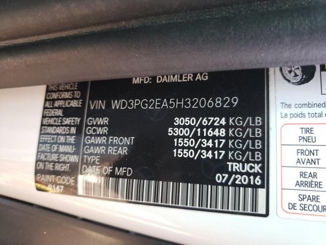 Photo 9 VIN: WD3PG2EA5H3206829 - MERCEDES-BENZ METRIS 